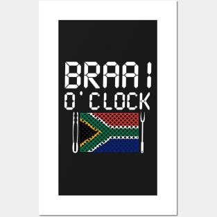 Braai O Clock Time Posters and Art